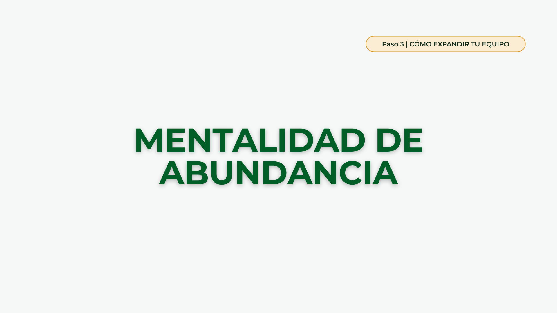 Mentalidad de Abundancia
